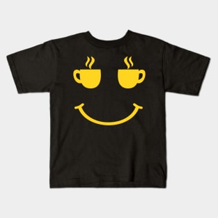 Coffee Cup Smile Kids T-Shirt